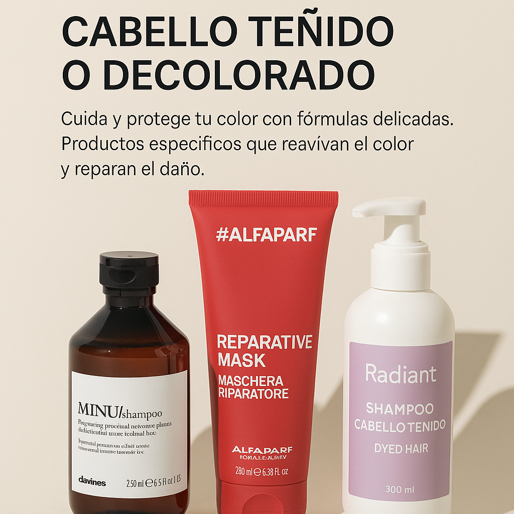 Cuidado de Cabello Teñido o Decolorado